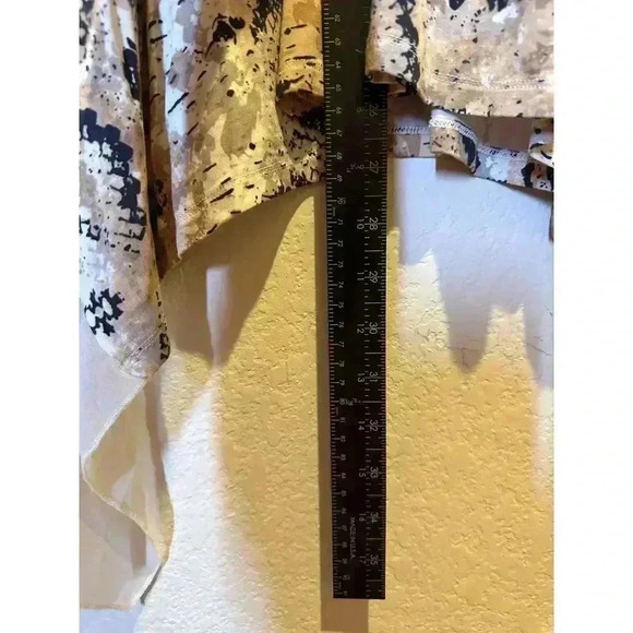 Laurie Felt Womens 1X Snake Print Long Sleeve V-Neck Tunic Blouse Assymetrical‎ - Picture 6 of 10